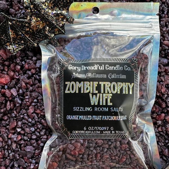 Zombie Trophy Wife Sizzling Room Salt Crystal Potpourri: Orange Patchouli Sugar - Picture 1 of 10